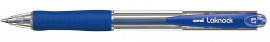 Ручка кулькова автом. Laknock fine 0.7мм., корпус прозор., ст. син.