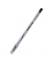 Ручка гельова DG2020, корпус, прозор., ст., чорн.