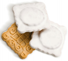 Печенье сдобное "Маргаритка" со вкусом черной смородины в молочной глазури, 3,0кг.