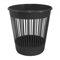 Корзина для бумаг 10л. пластиковая, черн.