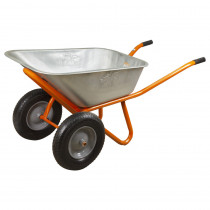 Тачка строительная двухколесная 100л., 320кг., колесо 15" (5056714)