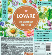Ассорти травяного чая "Assorted Tisanes", 50пак., 5 видов по 10шт. в индив. упак. (4823115405678)
