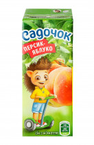 Сік 0,2л. Персик-Яблуко, 27шт/уп.