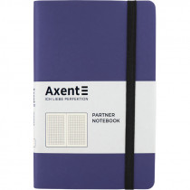 Книга записна Partner Soft, 125*195, 96арк, кліт, темно-син.