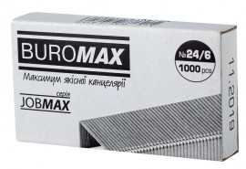 Скобы для степлера 24/6 JOBMAX, 1000шт./уп.