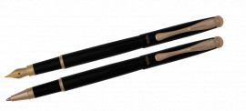 Ручка шариковая и перьевая R12223.L.RF в подарочном футляре, черн.