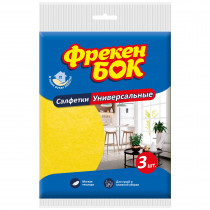 Салфетки вискозые для уборки универсальные, 30*38см., 3шт./уп.