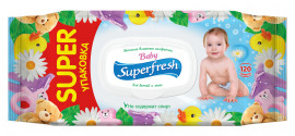 Салфетки влажные для детей и мам Baby, 120шт./уп., с клапаном