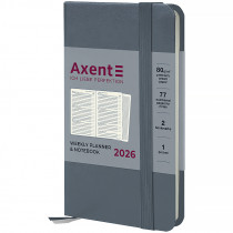 Щотижневик 2026 Pocket Strong, 90*150мм, сірий