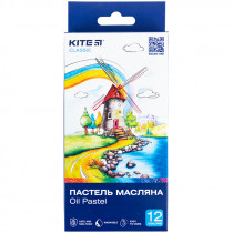 Пастель олійна 12 кольорів Kite Classic K-071
