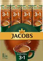 Кофе в стиках Jacobs Monarch 3 в 1 Caramel, 24шт.по 15г. (8714599104378)