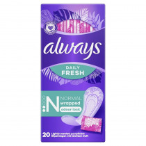 Прокладки гигиенические ежедневные в индивидуальной упаковке Daily Fresh Normal Single, 20шт./уп.