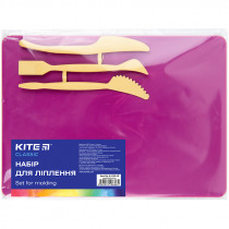 Набор для лепки ( дост.180х250 мм + 3 стека), розовый,Kite C