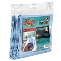Микрофибра для стекла, 30*30см., 5шт/уп.