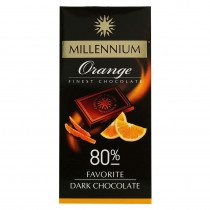 Шоколад черный "Millennium Favorite" Orange 80%, 100гр.