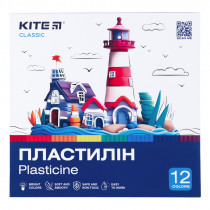 Пластилин, 12 цветов, 240 г. Kite Classic