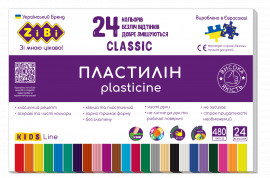 Пластилин 24цв., 480гр. CLASSIC KIDS line
