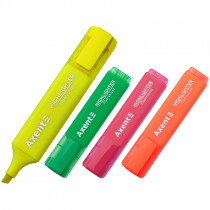 Маркер текстовый Highlighter 2537-A, 1-5 мм клиноп, набор 4 цвета, неоновые