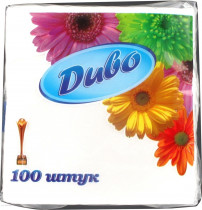 Серветки 24*24см, 100шт/уп., Диво, біл.