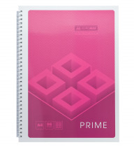Тетрадь на спирали А4, 96л., клетка, "PRIME", розов.