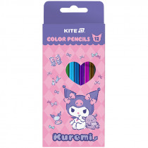 Олівці кольорові тригранні, 12 шт. Hello Kitty