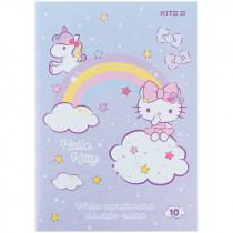 Картон белый (10лист) A4 "Hello Kitty"