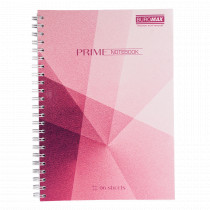 Тетрадь для записей PRIME, А5, 96 л., клетка, картонная обложка, розовая