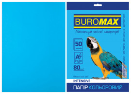Папір кольоровий A4 інтенсив  80г./м2, 50лист., св.-синій